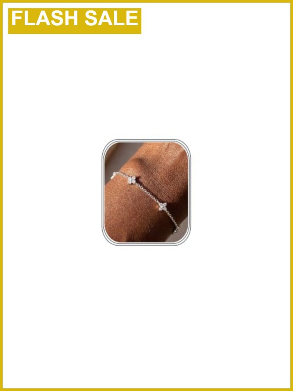 925 Sterling Silver Link Bracelet Adjustable Dainty Charm